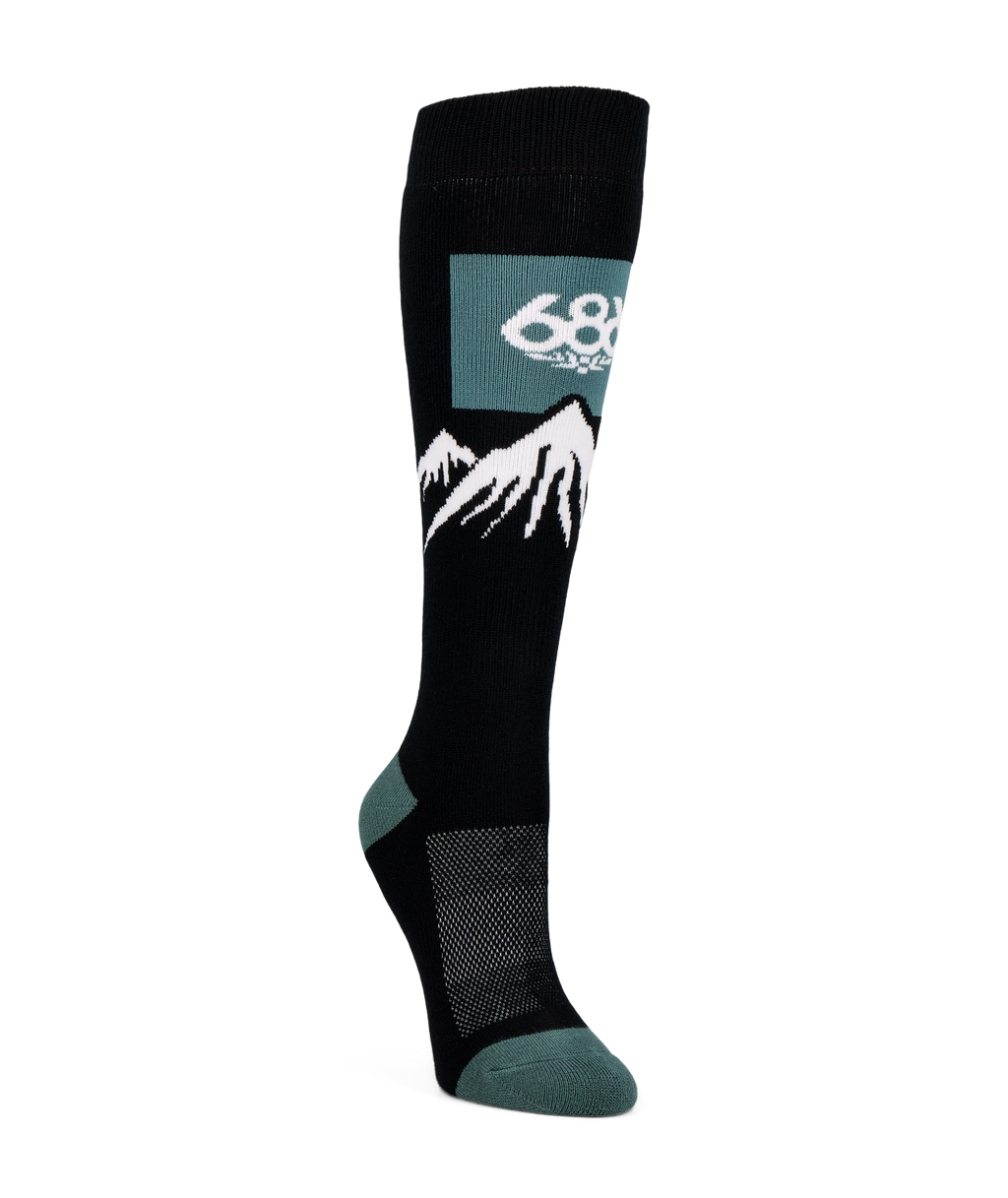 686 WOMENS SNOW CAPS SOCK 3-PACK - ASSORTED 2