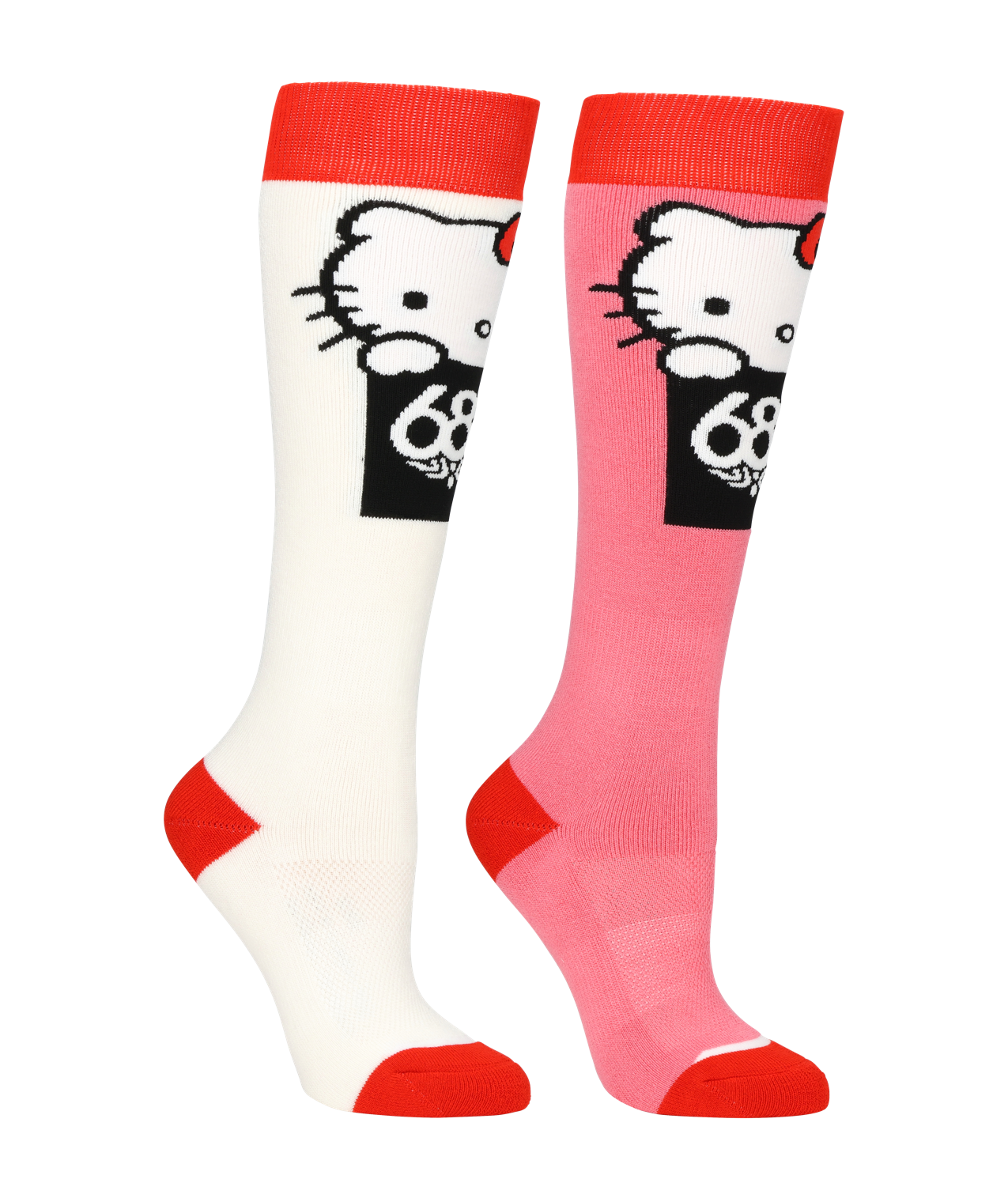 Women's Hello Kitty Sock (2-Pack) - HK WHITE GERANIUM PINK
