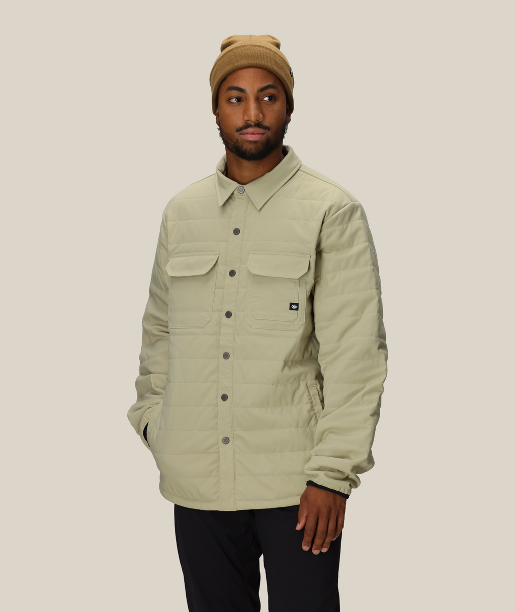 Men's Thermaldry Merino Lined Shacket - PUTTY
