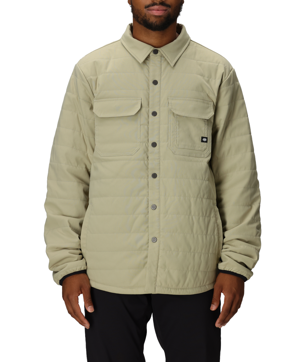 Men's Thermaldry Merino Lined Shacket - PUTTY