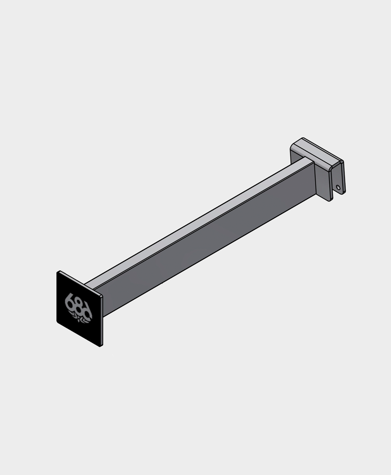 Polar Standard Saddle 12" Straight Arm w Logo - 2 Pack - ASSORTED
