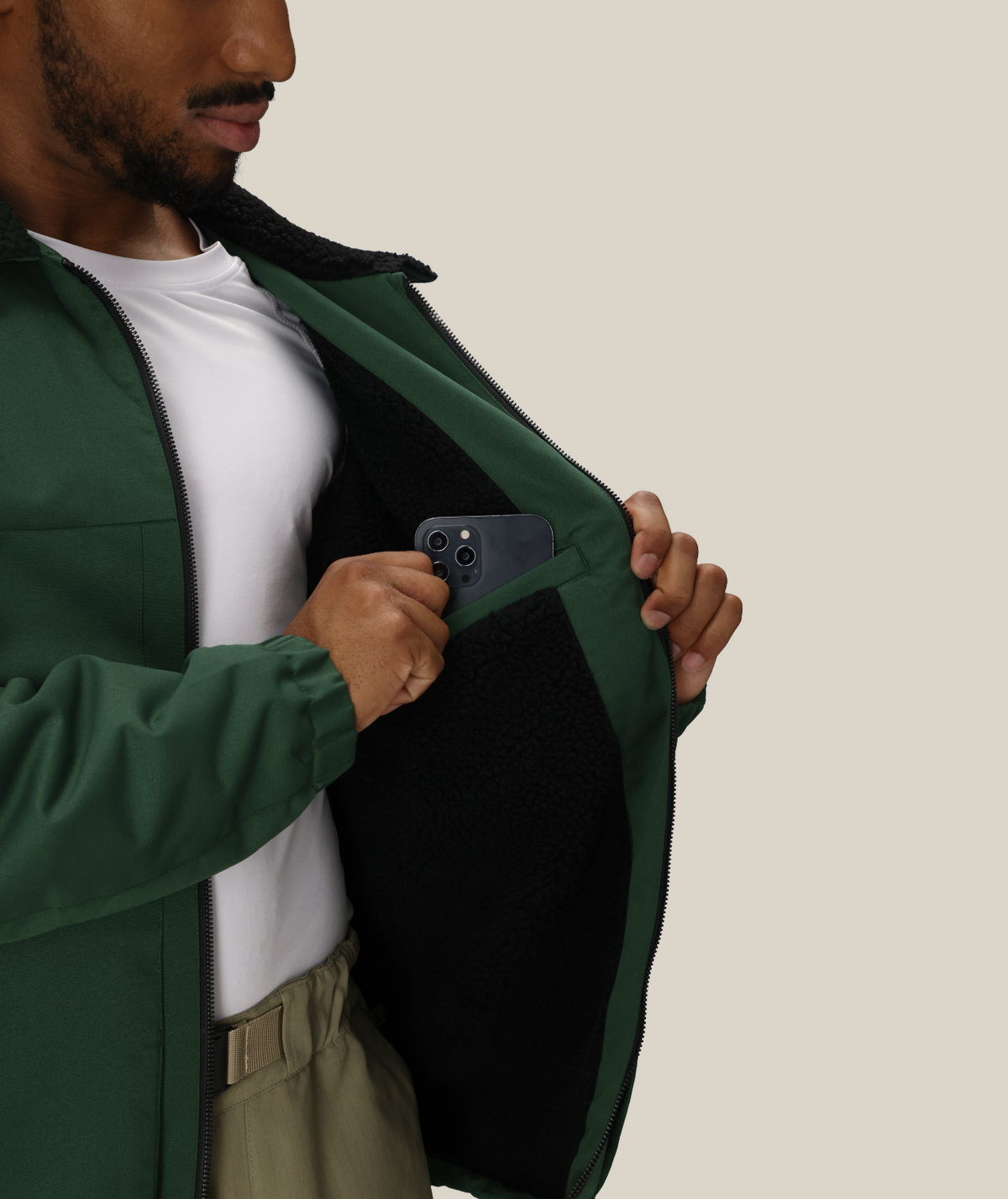 MENS CAIM INSULATED JACKET - MOSS GREEN