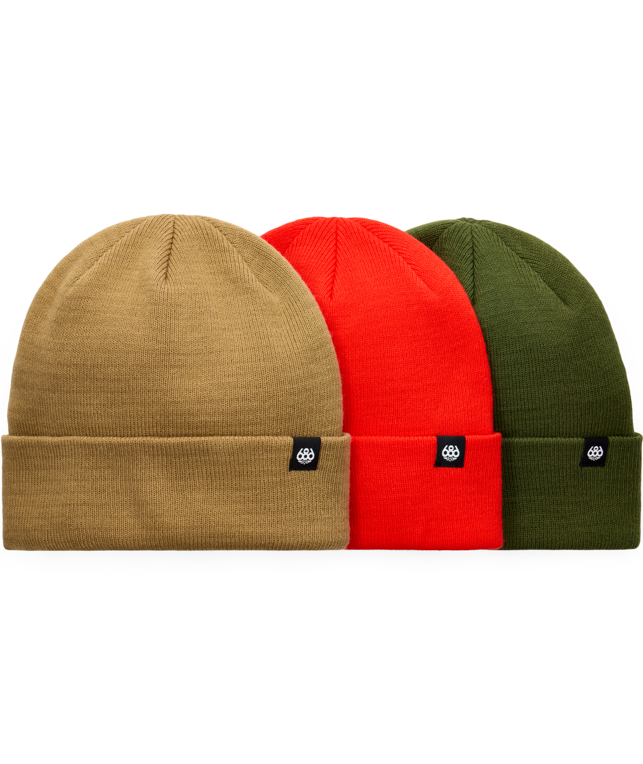 686 STANDARD ROLL UP BEANIE - (3-Pack) - ASSORTED 3
