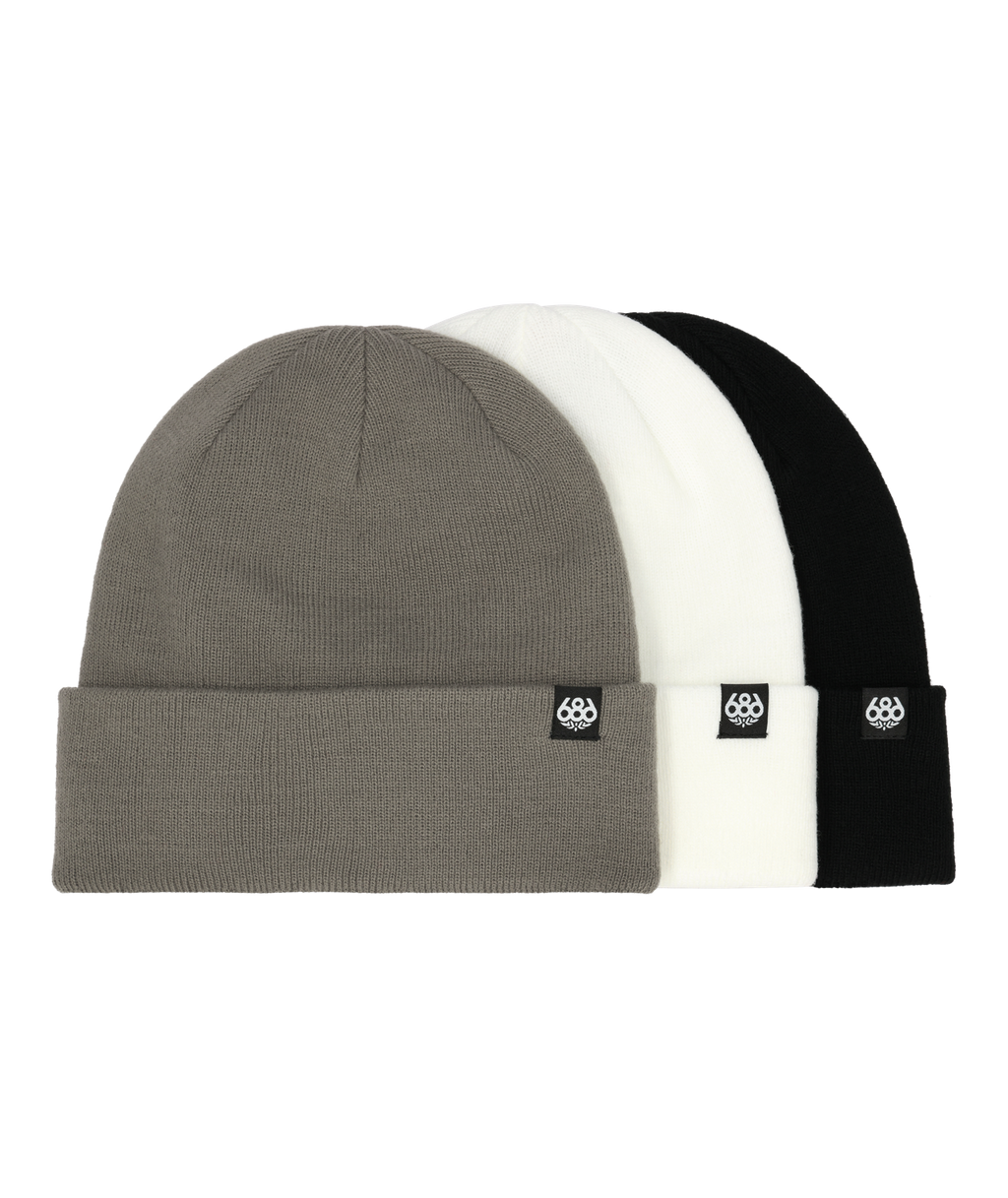 686 STANDARD ROLL UP BEANIE - (3-Pack) - ASSORTED
