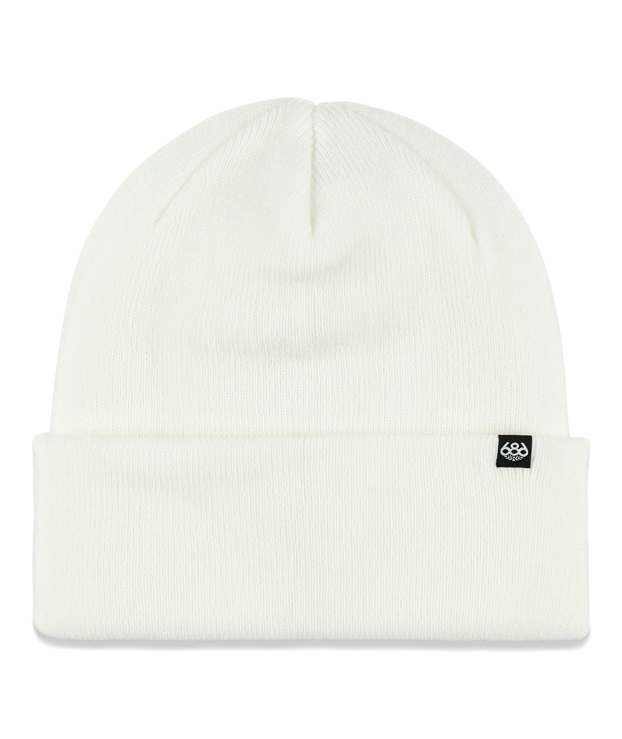 686 STANDARD ROLL UP BEANIE - WHITE