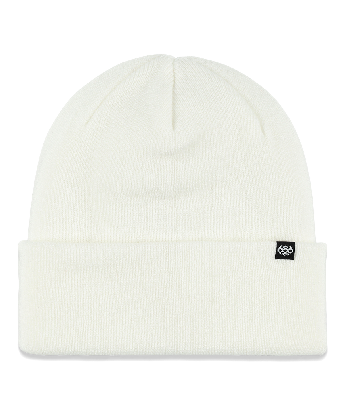 686 STANDARD ROLL UP BEANIE - WHITE