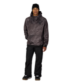 MENS BONDED FLEECE HOODY - CHARCOAL HEMISPHERE
