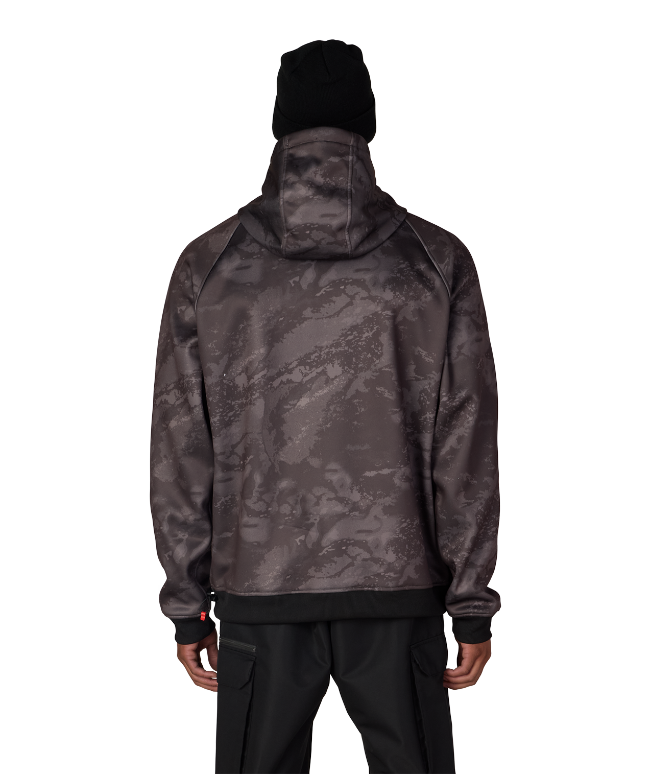 MENS BONDED FLEECE HOODY - CHARCOAL HEMISPHERE