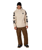 MENS BONDED FLEECE HOODY - LIMESTONE