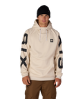 MENS BONDED FLEECE HOODY - LIMESTONE