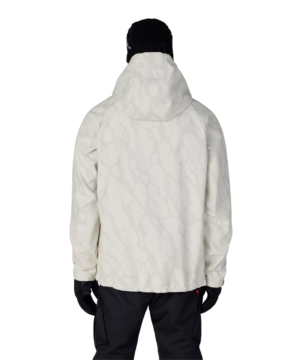 MENS WATERPROOF HYPERCHROMIC PULLOVER HOODY - LIMESTONE FRACTURE
