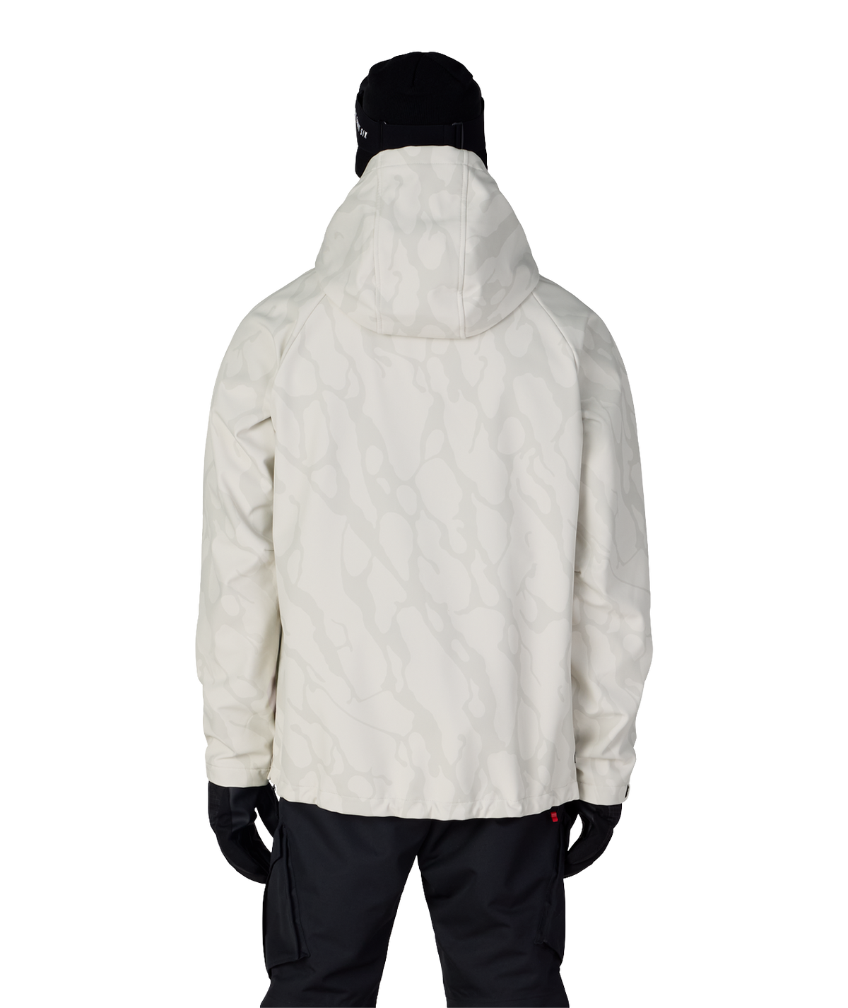 MENS WATERPROOF HYPERCHROMIC PULLOVER HOODY - LIMESTONE FRACTURE
