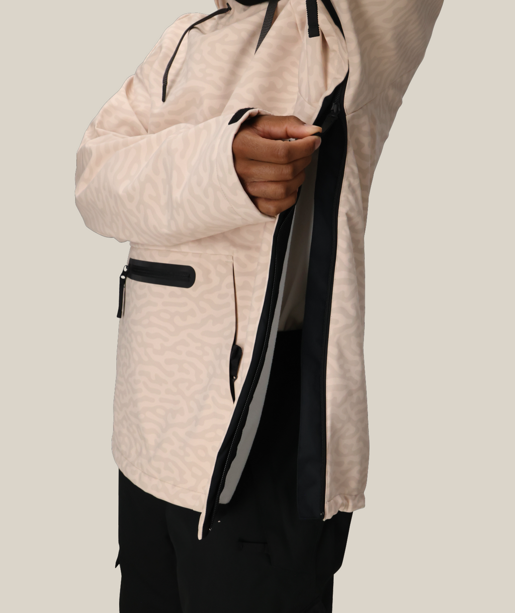MENS WATERPROOF HYPERCHROMIC PULLOVER HOODY - SMOKEY PINK HAZE