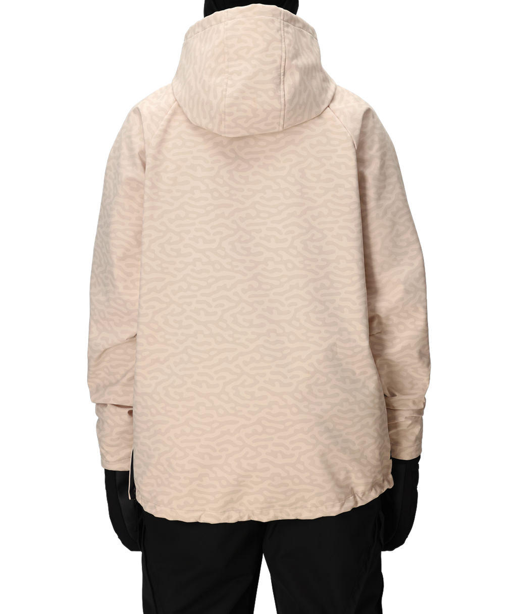 MENS WATERPROOF HYPERCHROMIC PULLOVER HOODY - SMOKEY PINK HAZE
