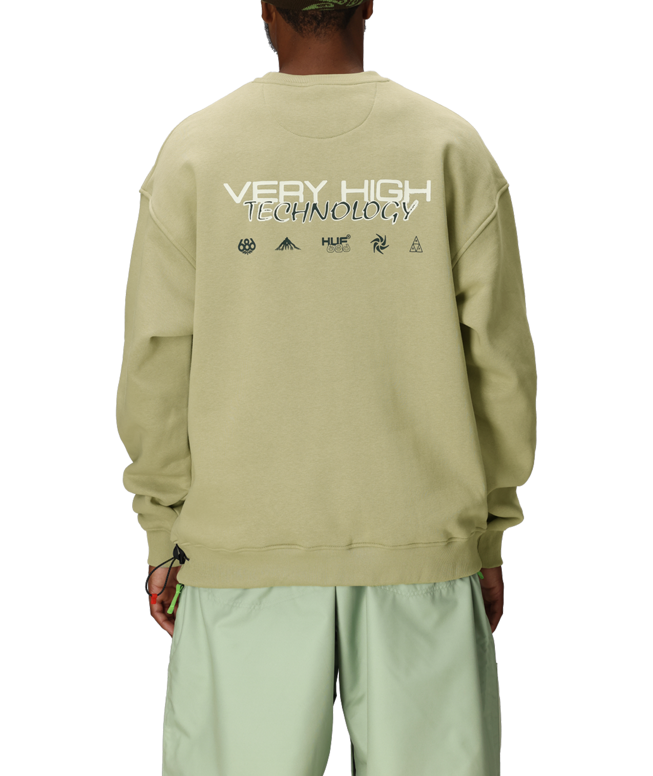 686 HUF PREMIUM HEAVYWEIGHT CREW SWEATSHIRT - HUF ELM