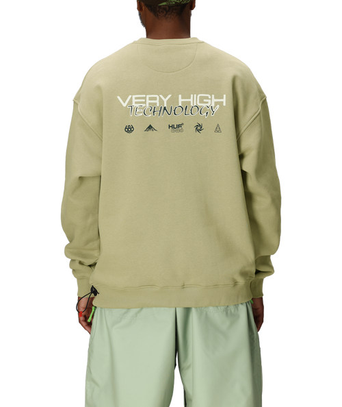 686 HUF PREMIUM HEAVYWEIGHT CREW SWEATSHIRT - HUF ELM