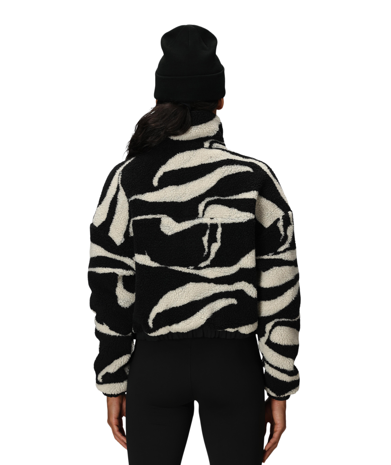 WOMENS OUTPOST SHERPA JACKET - BLACK VAPORS