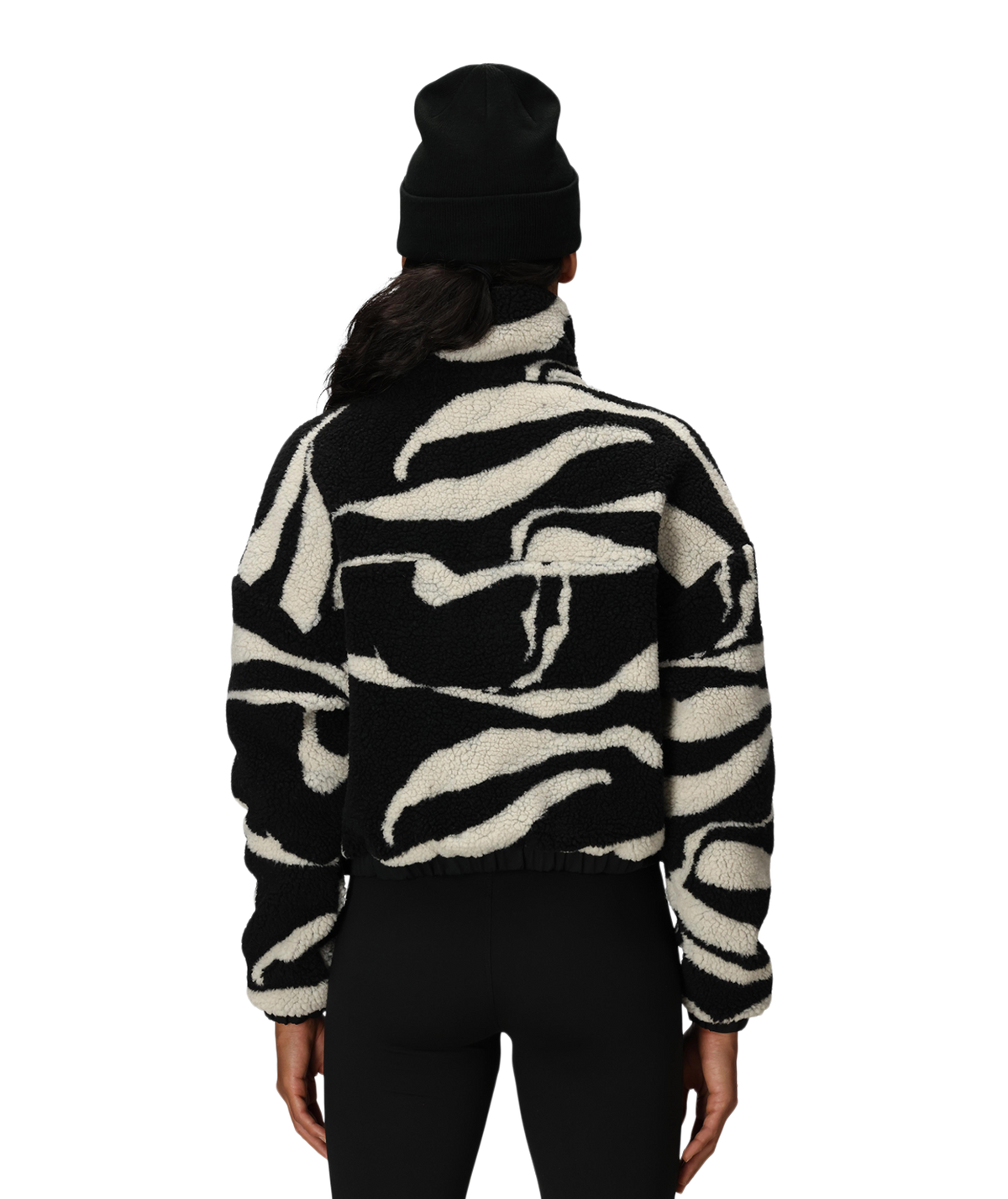 WOMENS OUTPOST SHERPA JACKET - BLACK VAPORS