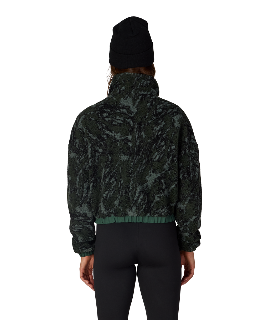 WOMENS OUTPOST SHERPA JACKET - MOSS GREEN SCRATCH CAMO