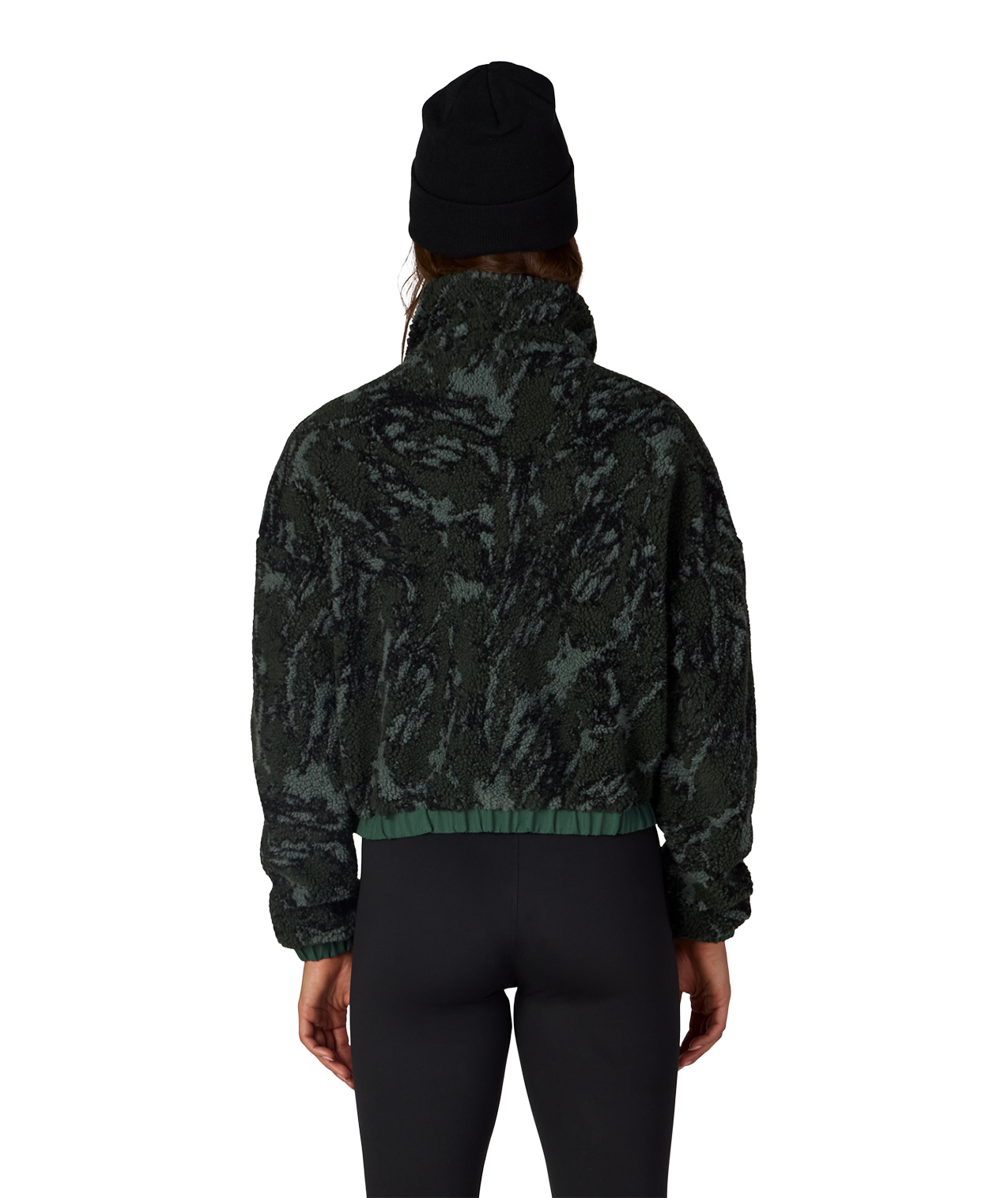 WOMENS OUTPOST SHERPA JACKET - MOSS GREEN SCRATCH CAMO
