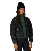 WOMENS OUTPOST SHERPA JACKET - MOSS GREEN SCRATCH CAMO