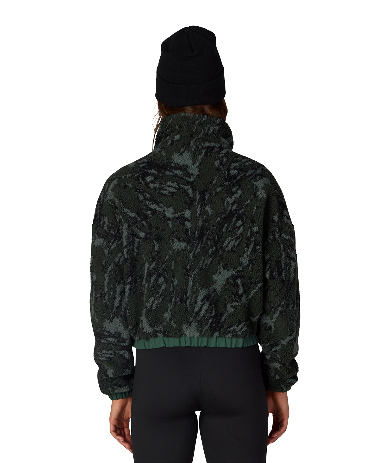 WOMENS OUTPOST SHERPA JACKET - MOSS GREEN SCRATCH CAMO