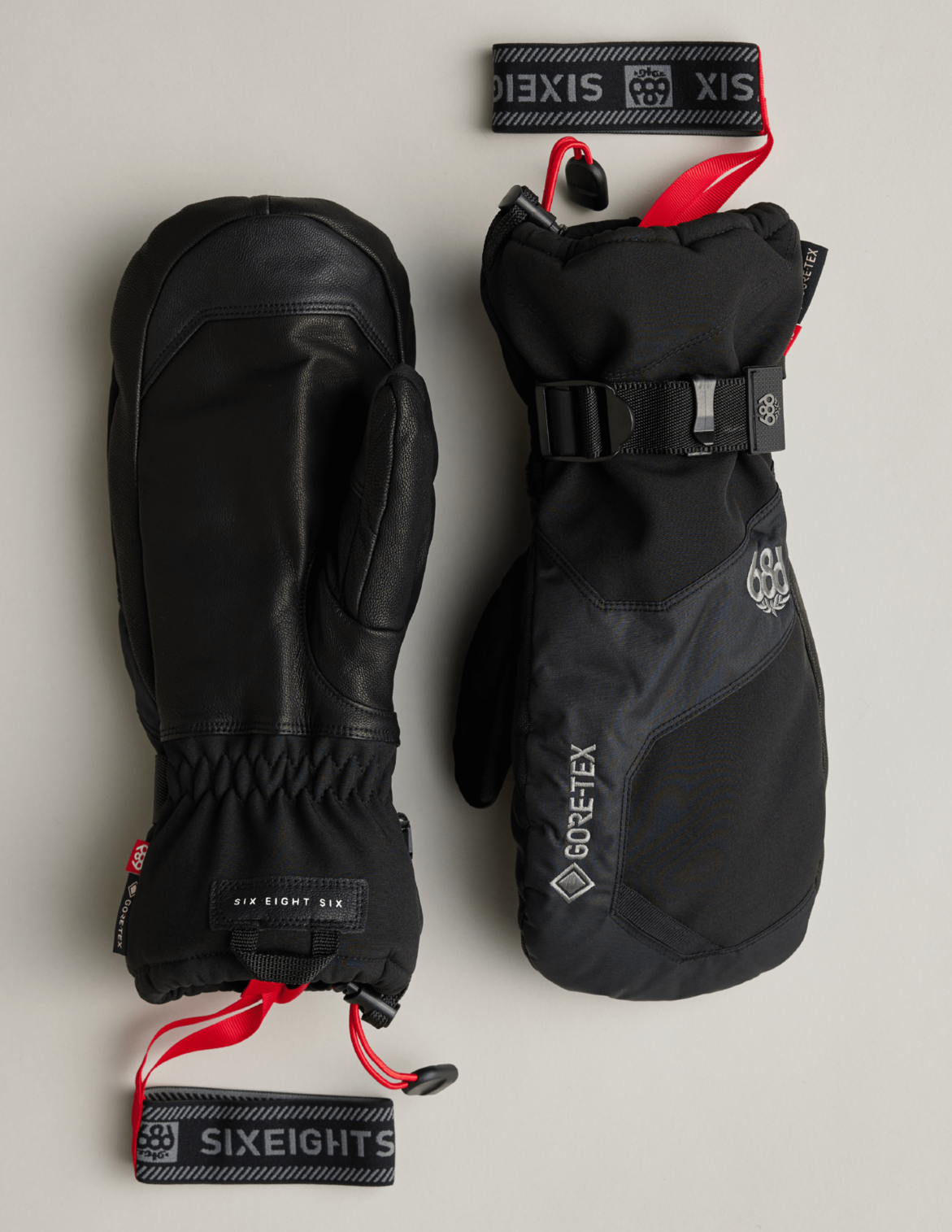 686 MENS GORE-TEX LEATHER LINEAR™ MITT - BLACK
