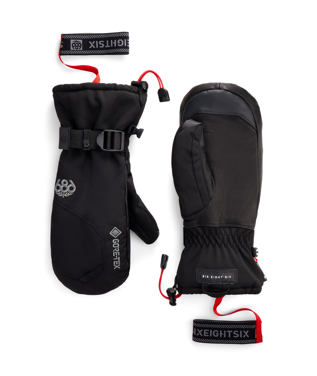 686 MENS GORE-TEX LEATHER LINEAR™ MITT - BLACK