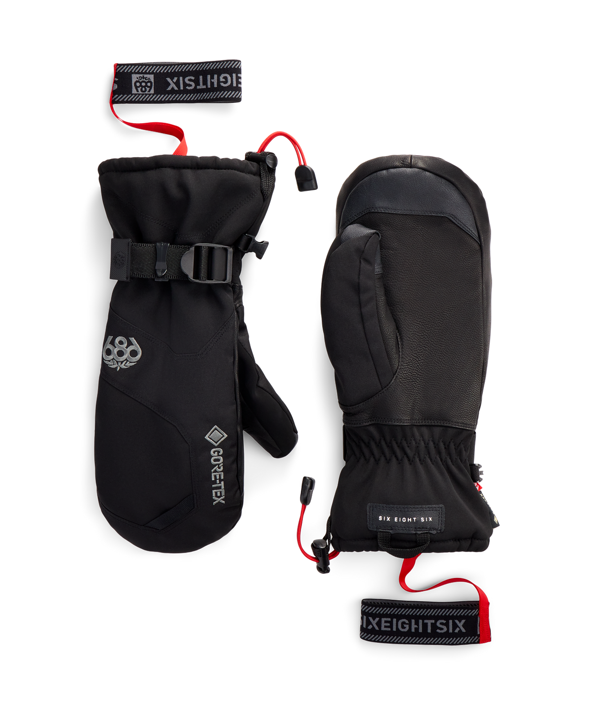 686 MENS GORE-TEX LEATHER LINEAR™ MITT - BLACK