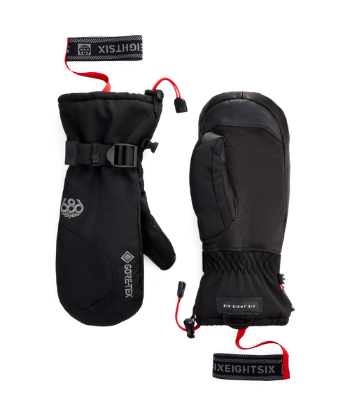 686 MENS GORE-TEX LEATHER LINEAR™ MITT - BLACK