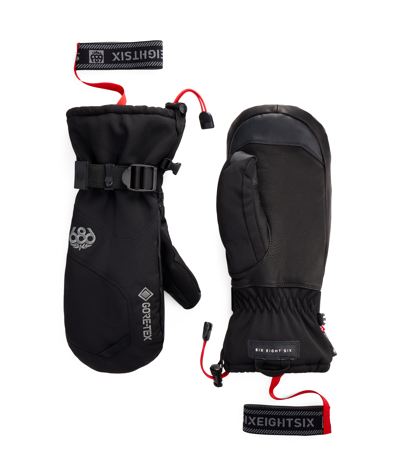 686 MENS GORE-TEX LEATHER LINEAR™ MITT - BLACK