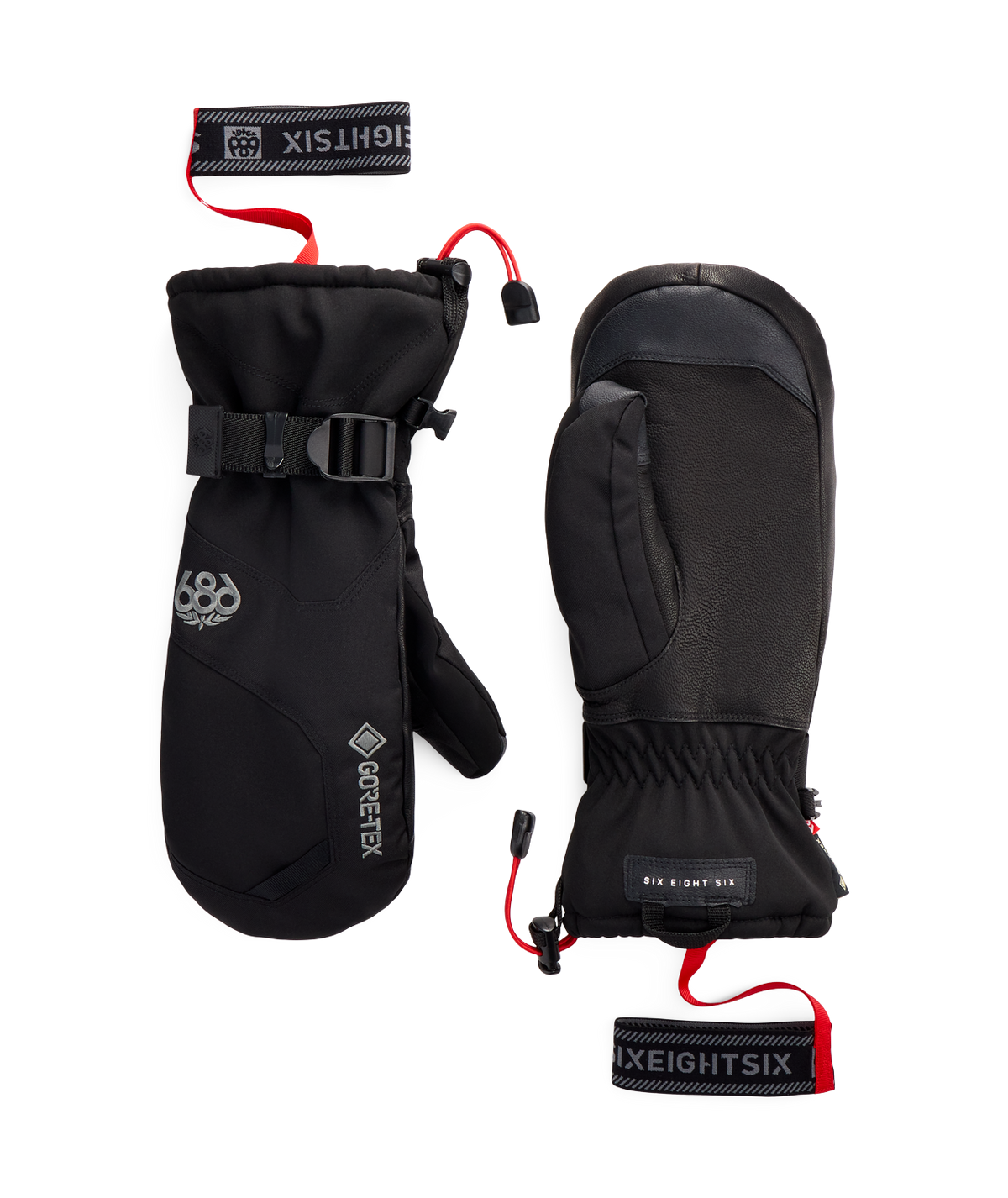686 MENS GORE-TEX LEATHER LINEAR™ MITT - BLACK