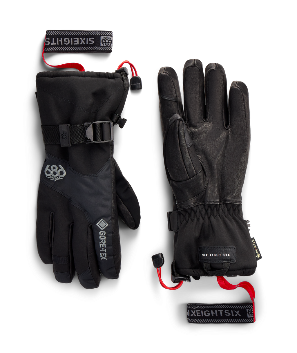 686 MENS GORE-TEX LEATHER LINEAR™ GLOVE - BLACK