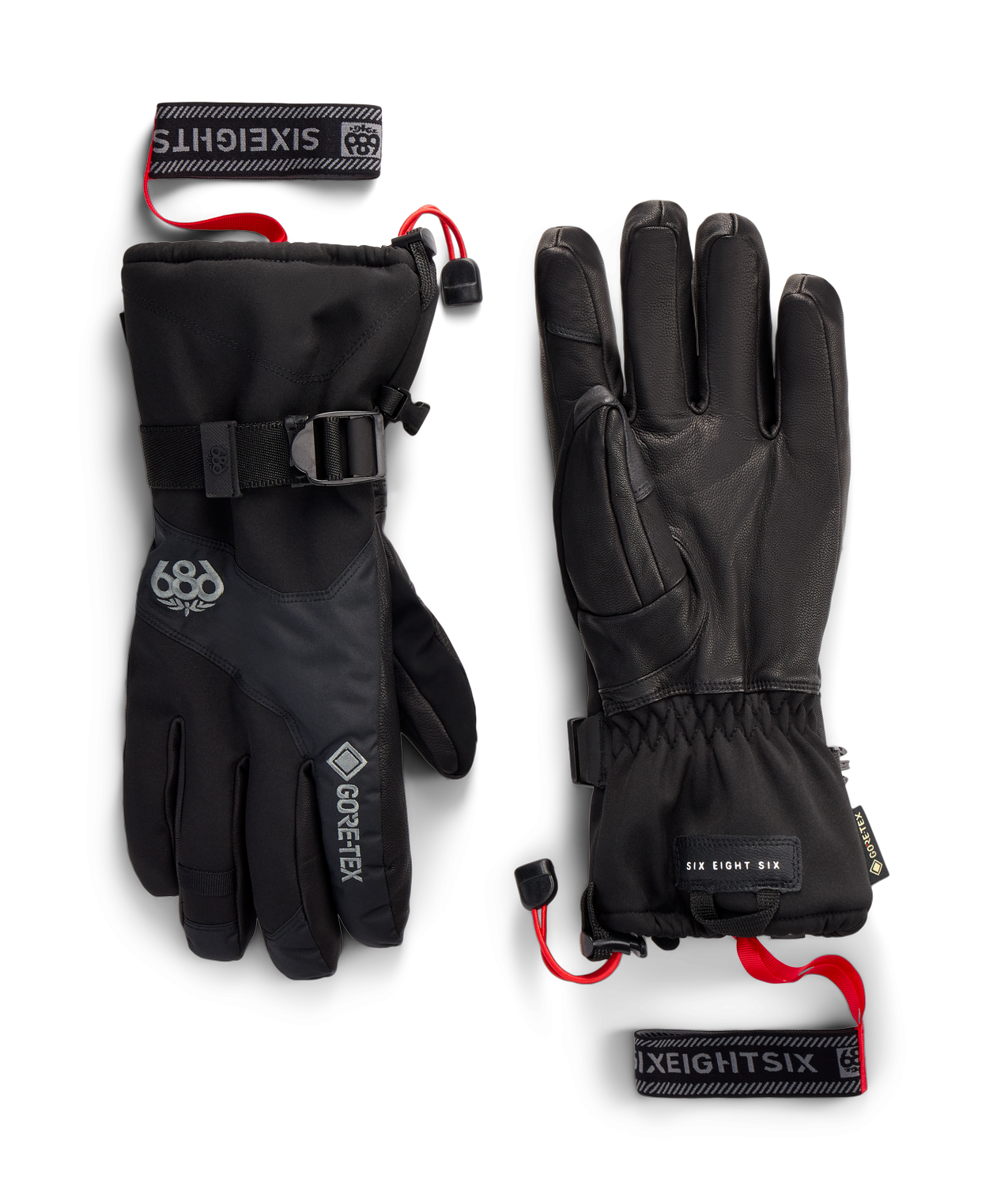 686 MENS GORE-TEX LEATHER LINEAR™ GLOVE - BLACK
