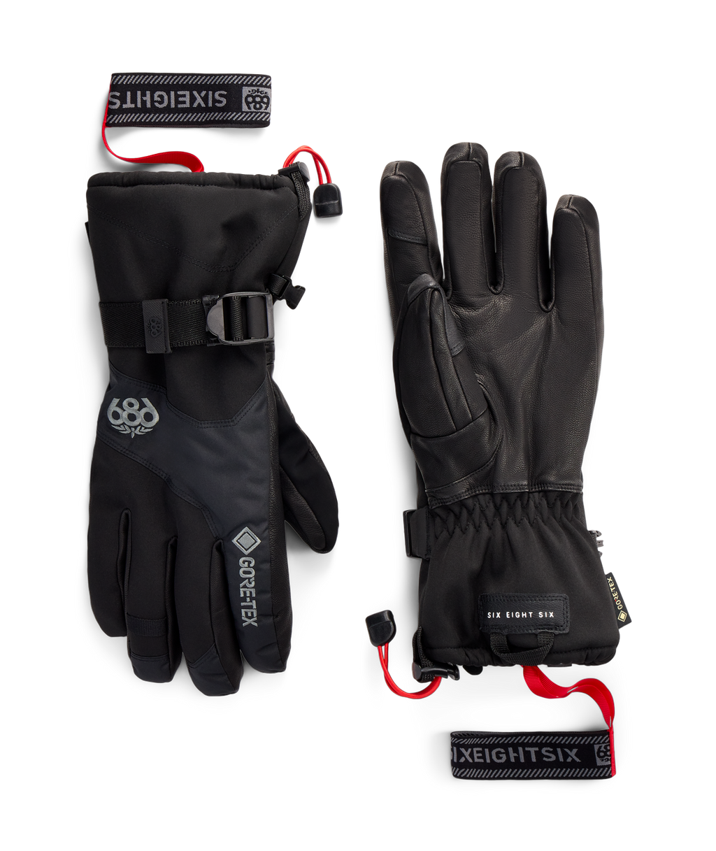 686 MENS GORE-TEX LEATHER LINEAR™ GLOVE - BLACK