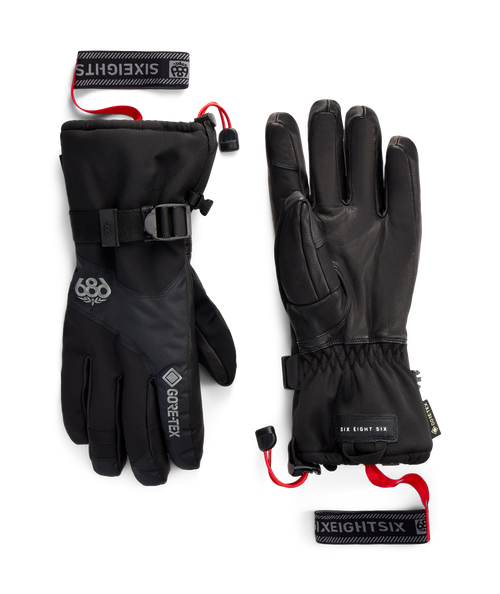 686 MENS GORE-TEX LEATHER LINEAR™ GLOVE - BLACK