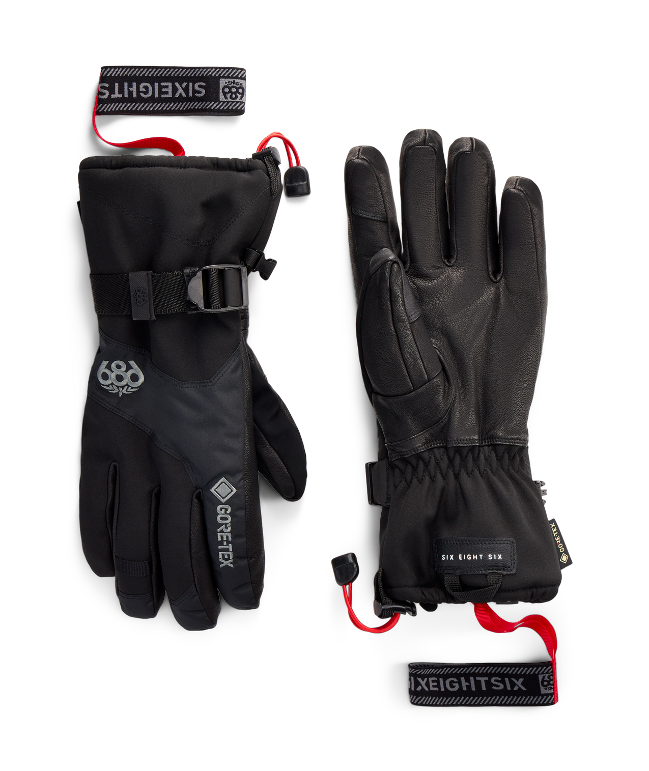 686 MENS GORE-TEX LEATHER LINEAR™ GLOVE - BLACK