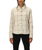 WOMENS SIERRA NEVADA FLEECE BUTTON UP - LIMESTONE PLAID