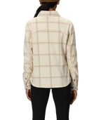 WOMENS SIERRA NEVADA FLEECE BUTTON UP - LIMESTONE PLAID