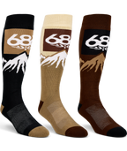 686 MENS SNOW CAPS SOCKS - 3 PACK - ASSORTED 2