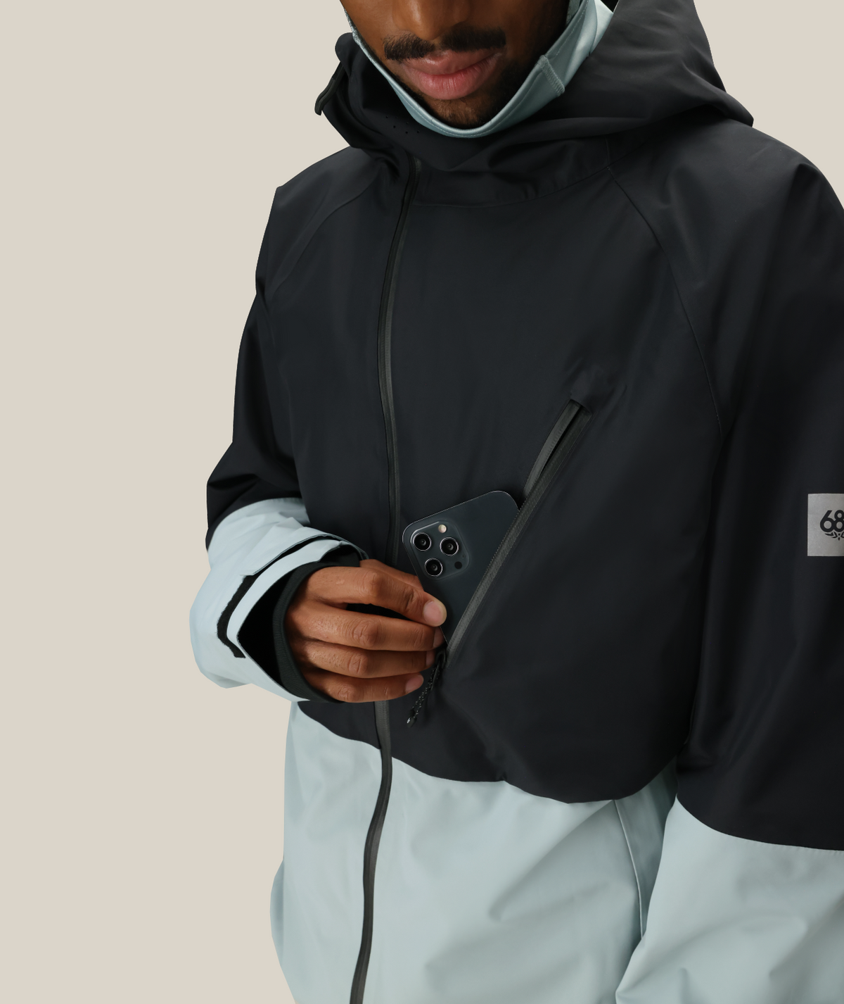 MENS HYDRA™ THERMAGRAPH® JACKET - DUSTY MARINE COLORBLOCK