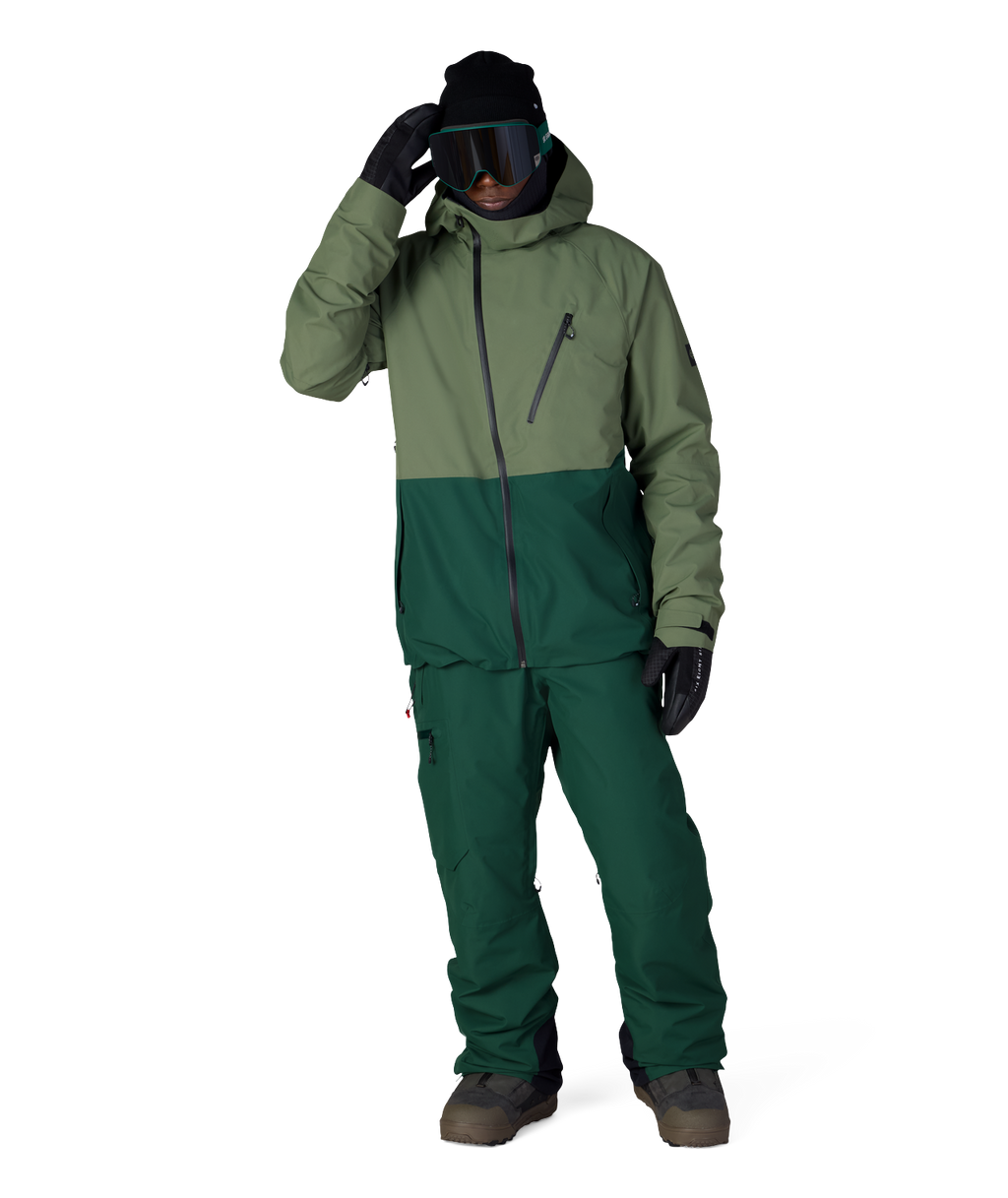 MENS HYDRA™ THERMAGRAPH® JACKET - FATIGUE GREEN COLORBLOCK