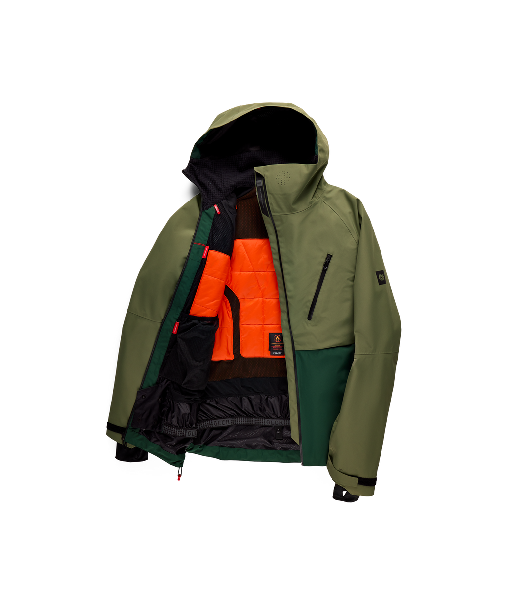 MENS HYDRA™ THERMAGRAPH® JACKET - FATIGUE GREEN COLORBLOCK