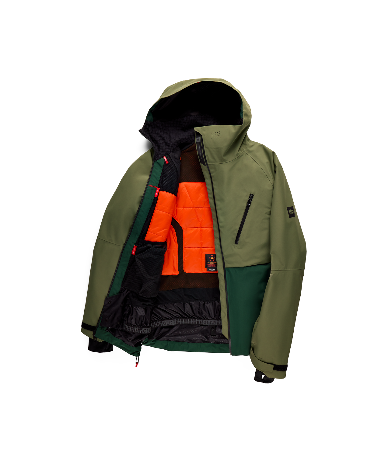 MENS HYDRA™ THERMAGRAPH® JACKET - FATIGUE GREEN COLORBLOCK