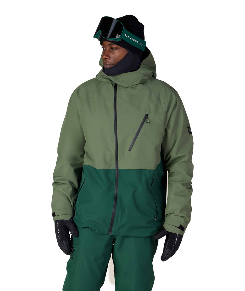 MENS HYDRA™ THERMAGRAPH® JACKET - FATIGUE GREEN COLORBLOCK