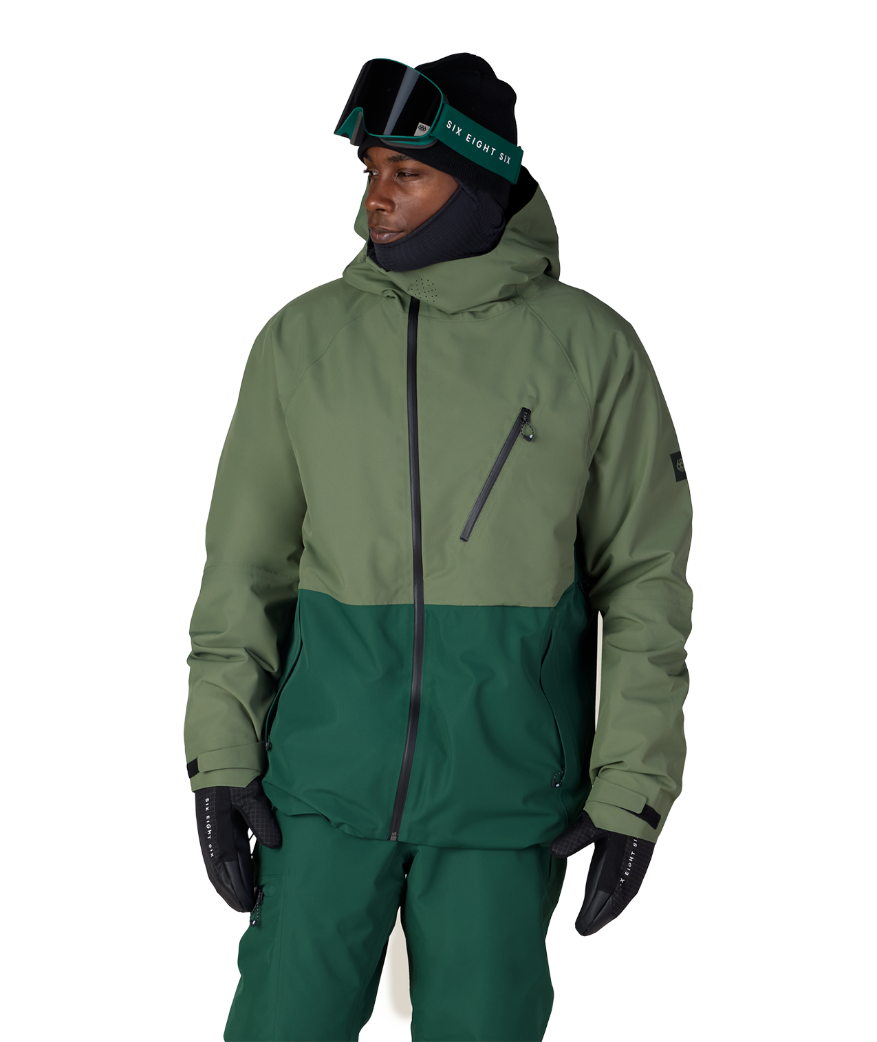 MENS HYDRA™ THERMAGRAPH® JACKET - FATIGUE GREEN COLORBLOCK