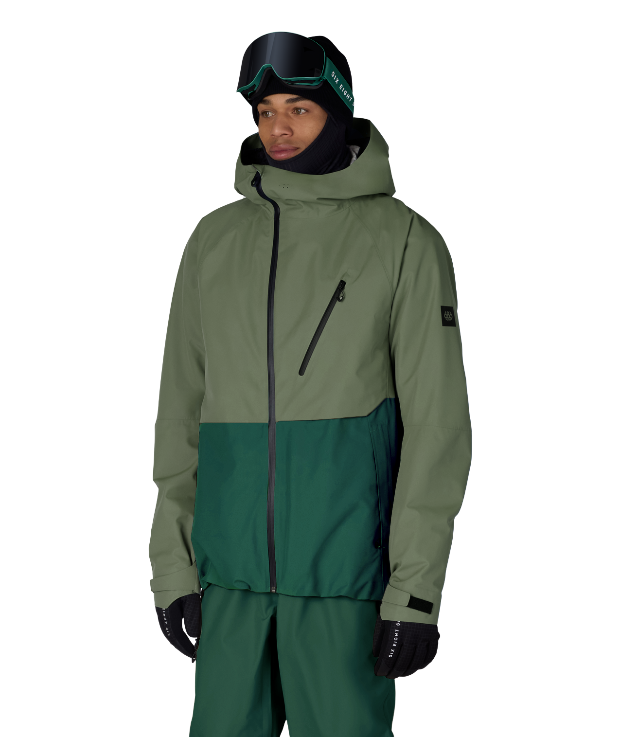 MENS HYDRA™ THERMAGRAPH® JACKET - FATIGUE GREEN COLORBLOCK