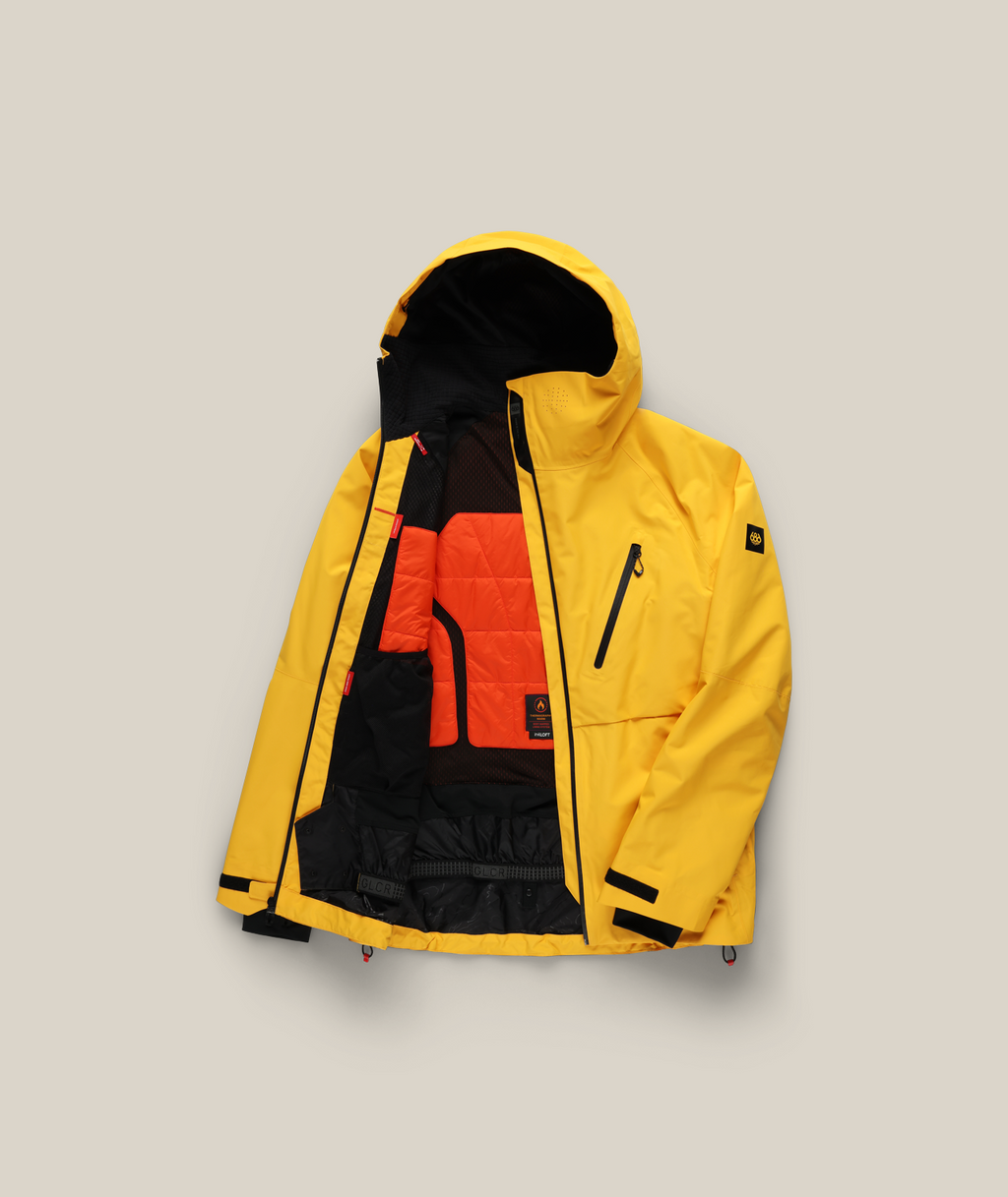 MENS HYDRA™ THERMAGRAPH® JACKET - YELLOW GOLD