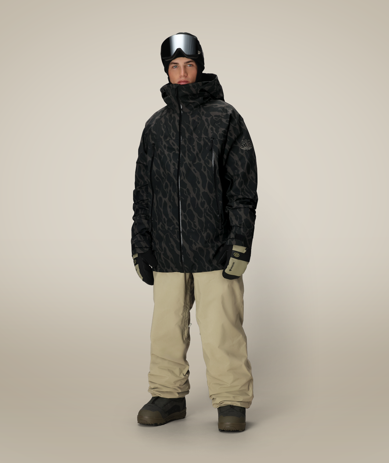 MENS SMARTY® 3-IN-1 RODEO™ 3L JACKET - BLACK FRACTURE PRINT