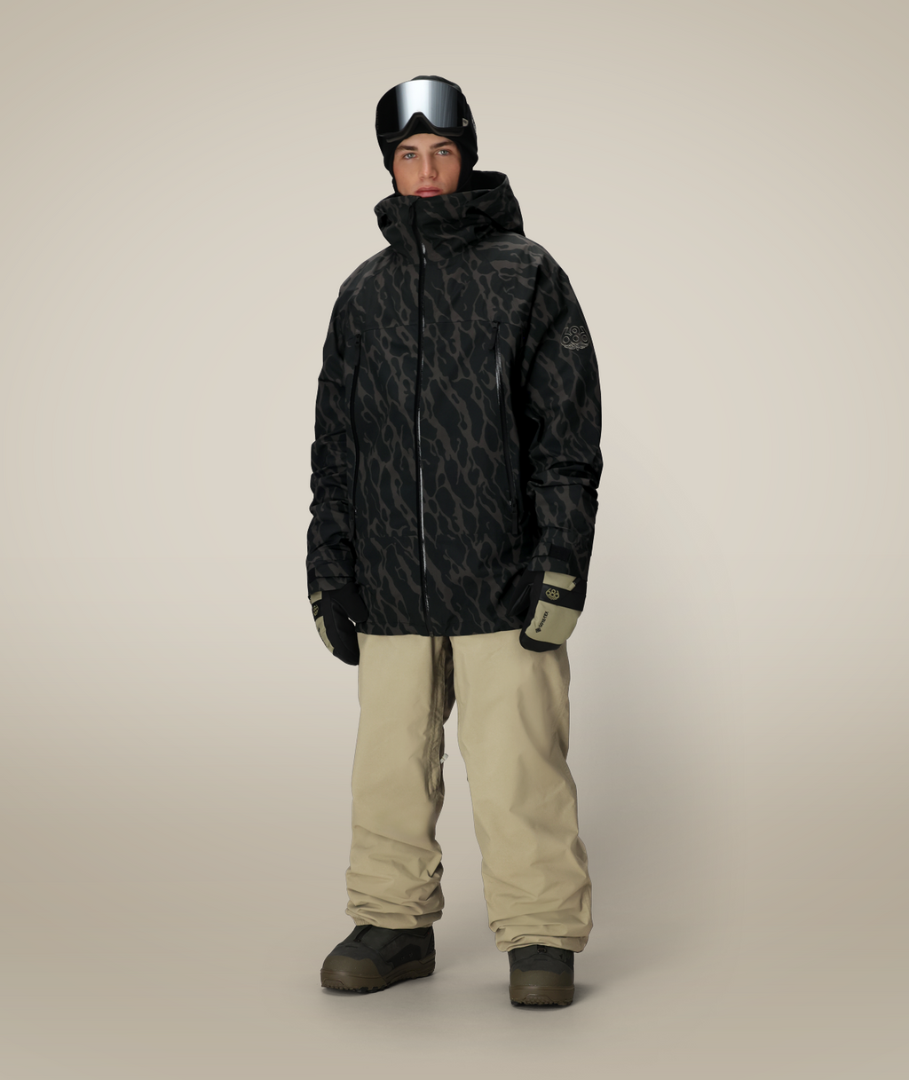 MENS SMARTY® 3-IN-1 RODEO™ 3L JACKET - BLACK FRACTURE PRINT